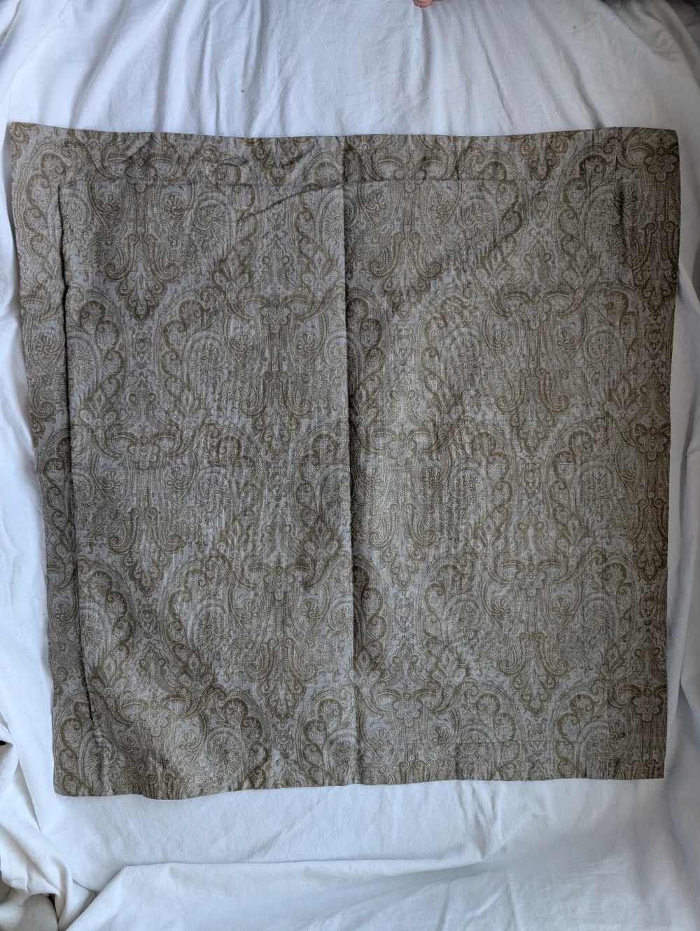 Restoration Hardware Paisley Italien Block Print Cotton Euro Pillow Covers -2